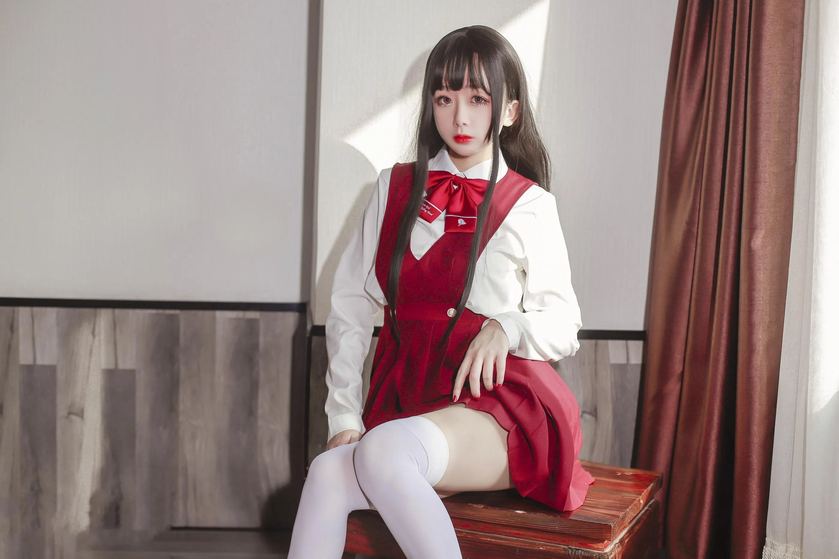 日奈娇 – NO.38 JK少女红裙 [28P]插图8